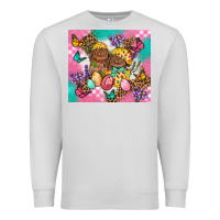 Dove Grey Easter Bunnies And Egg Tumbler Premium Sweatshirt - BundleAndBundleShop