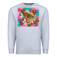 Heather Grey Easter Bunnies And Egg Tumbler Premium Sweatshirt - BundleAndBundleShop