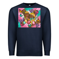 Navy Easter Bunnies And Egg Tumbler Premium Sweatshirt - BundleAndBundleShop