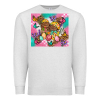 Oatmeal Heather Easter Bunnies And Egg Tumbler Premium Sweatshirt - BundleAndBundleShop