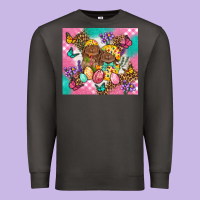 Easter Bunnies And Egg Tumbler Premium Sweatshirt Designed By Bundleandbundleshop