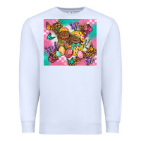 White Easter Bunnies And Egg Tumbler Premium Sweatshirt - BundleAndBundleShop