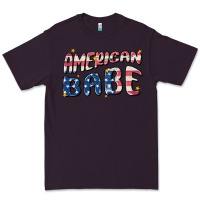 Plum American babe Premium Tee - MaliasSmallBusiness