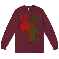 Burgundy Africa Long Sleeve Tee - Bettercallsaul