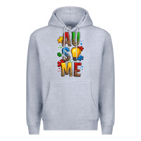 Heather Grey ausome autism Premium Hoodie - OliviaCreatesArt