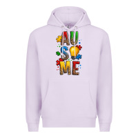 Lilac ausome autism Premium Hoodie - OliviaCreatesArt