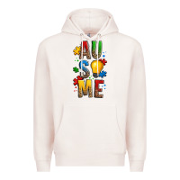 Pale Pink ausome autism Premium Hoodie - OliviaCreatesArt