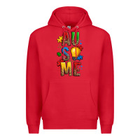 Red ausome autism Premium Hoodie - OliviaCreatesArt