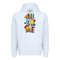 White ausome autism Premium Hoodie - OliviaCreatesArt