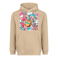 Mushroom hospital nurse coffee cups with leopard seamless pattern bbs Heavyweight Hoodie - BundleAndBundleShop