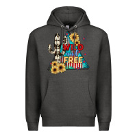Charcoal Heather Wıld and Free Premium Hoodie - JahusDesignShop