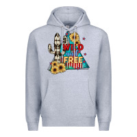 Heather Grey Wıld and Free Premium Hoodie - JahusDesignShop