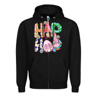 Black Hop hop Easter gnomies Easter Day Zipper Hoodie - CowGirlArtShop