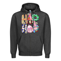 Charcoal Heather Hop hop Easter gnomies Easter Day Zipper Hoodie - CowGirlArtShop