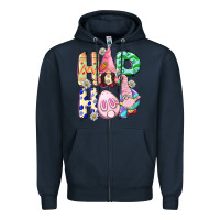 Navy Hop hop Easter gnomies Easter Day Zipper Hoodie - CowGirlArtShop