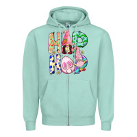 Seafoam Hop hop Easter gnomies Easter Day Zipper Hoodie - CowGirlArtShop