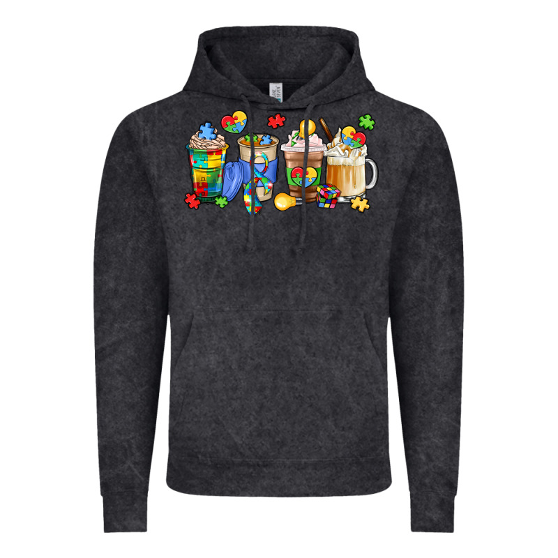 Image Title Puzzlethemed Beverages And Accessories Vintage Hoodie by LillyAllenDesigns | Teevron
