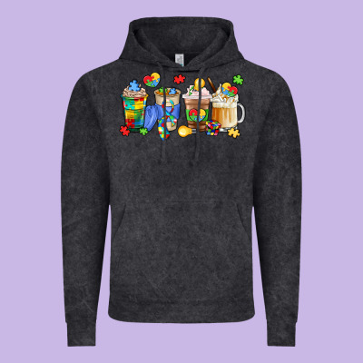 Image Title Puzzlethemed Beverages And Accessories Vintage Hoodie Designed By Lillyallendesigns