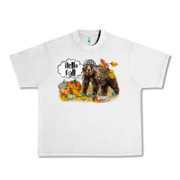 Lunar Rock Hello Fall Brown Bear Urban Heavy Tee - LillyAllenDesigns