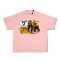 Salmon Hello Fall Brown Bear Urban Heavy Tee - LillyAllenDesigns
