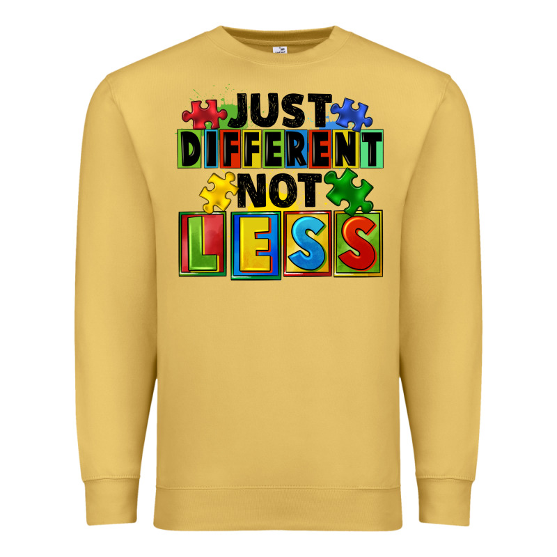 Just Different Not Less Premium Sweatshirt by FaDigitalArtStudio | Teevron