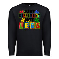 Black just different not less Premium Sweatshirt - FaDigitalArtStudio