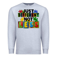 Heather Grey just different not less Premium Sweatshirt - FaDigitalArtStudio