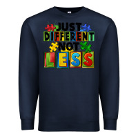 Navy just different not less Premium Sweatshirt - FaDigitalArtStudio