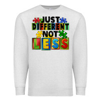 Oatmeal Heather just different not less Premium Sweatshirt - FaDigitalArtStudio