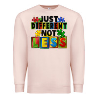 Pale Pink just different not less Premium Sweatshirt - FaDigitalArtStudio