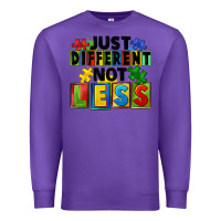 Purple just different not less Premium Sweatshirt - FaDigitalArtStudio