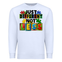 White just different not less Premium Sweatshirt - FaDigitalArtStudio