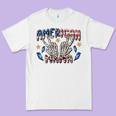 American Mama Premium Tee Designed By Maliassmallbusiness