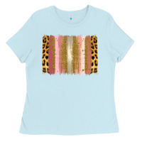 Baby Blue XOXO Brushstrokes Valentines Day Ladies Tee - Jasminsmagicworld