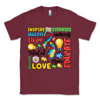 Burgundy name puzzle ribbon of inspiration Classic Tee - LillyAllenDesigns