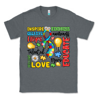Charcoal Heather name puzzle ribbon of inspiration Classic Tee - LillyAllenDesigns