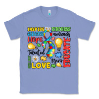 Colony Blue name puzzle ribbon of inspiration Classic Tee - LillyAllenDesigns