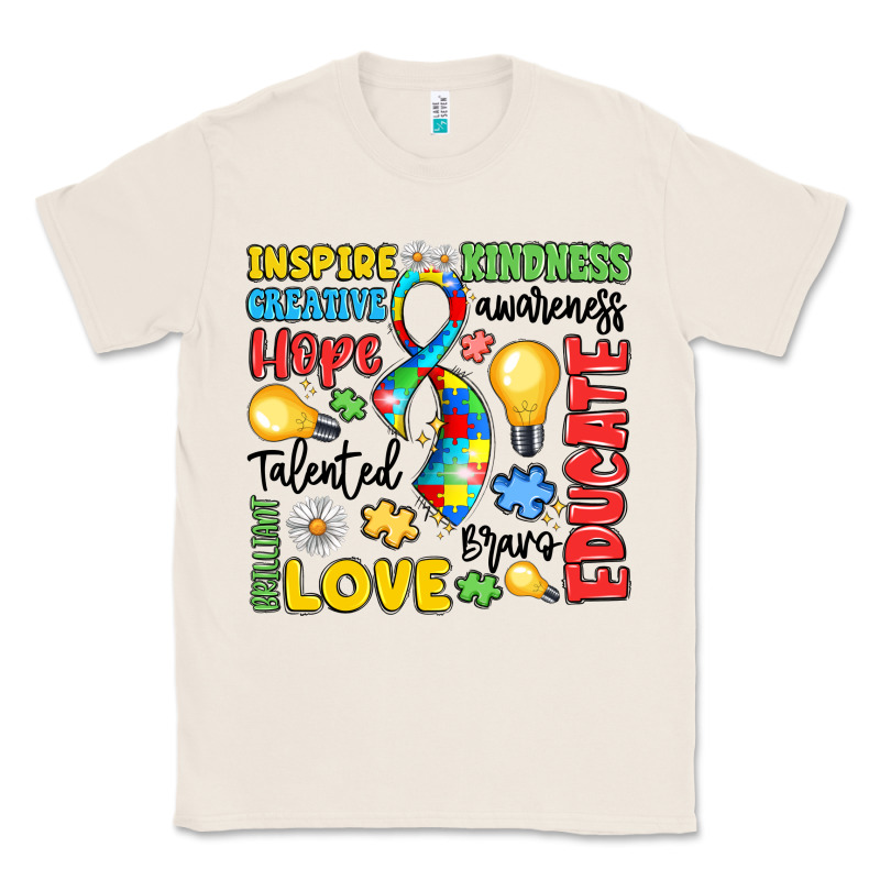 Name Puzzle Ribbon Of Inspiration Classic Tee by LillyAllenDesigns | Teevron