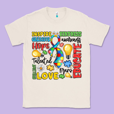 Name Puzzle Ribbon Of Inspiration Classic Tee Designed By Lillyallendesigns
