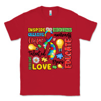 Red name puzzle ribbon of inspiration Classic Tee - LillyAllenDesigns