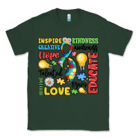 Sports Green name puzzle ribbon of inspiration Classic Tee - LillyAllenDesigns