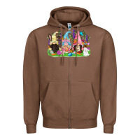 Chestnut Easter gnomes Easter Day Zipper Hoodie - CowGirlArtShop
