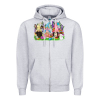 Heather Grey Easter gnomes Easter Day Zipper Hoodie - CowGirlArtShop