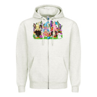 Oatmeal Heather Easter gnomes Easter Day Zipper Hoodie - CowGirlArtShop