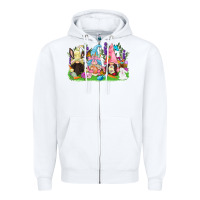 White Easter gnomes Easter Day Zipper Hoodie - CowGirlArtShop
