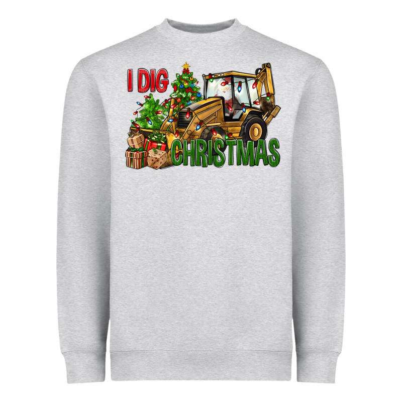 I Dig Christmas Heavyweight Sweatshirt by NancyCooperArtShop | Teevron
