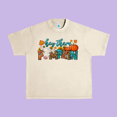 Western Hey There Pumpkin Urban Heavy Tee Designed By Lillyallendesigns