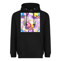 Black Easter Eggs With Flowers Seamless Pattern Heavyweight Hoodie - BundleAndBundleShop