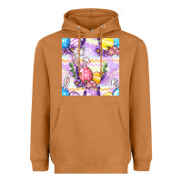 Meerkat Easter Eggs With Flowers Seamless Pattern Heavyweight Hoodie - BundleAndBundleShop