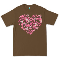Cacao breast cancer awareness heart Premium Tee - MaliasSmallBusiness